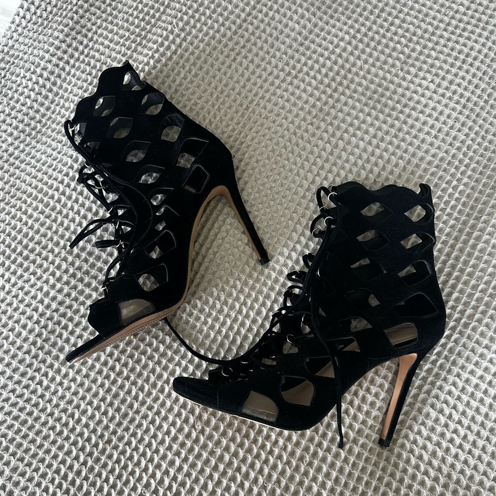 Siren Shoes Black Stiletto Heels